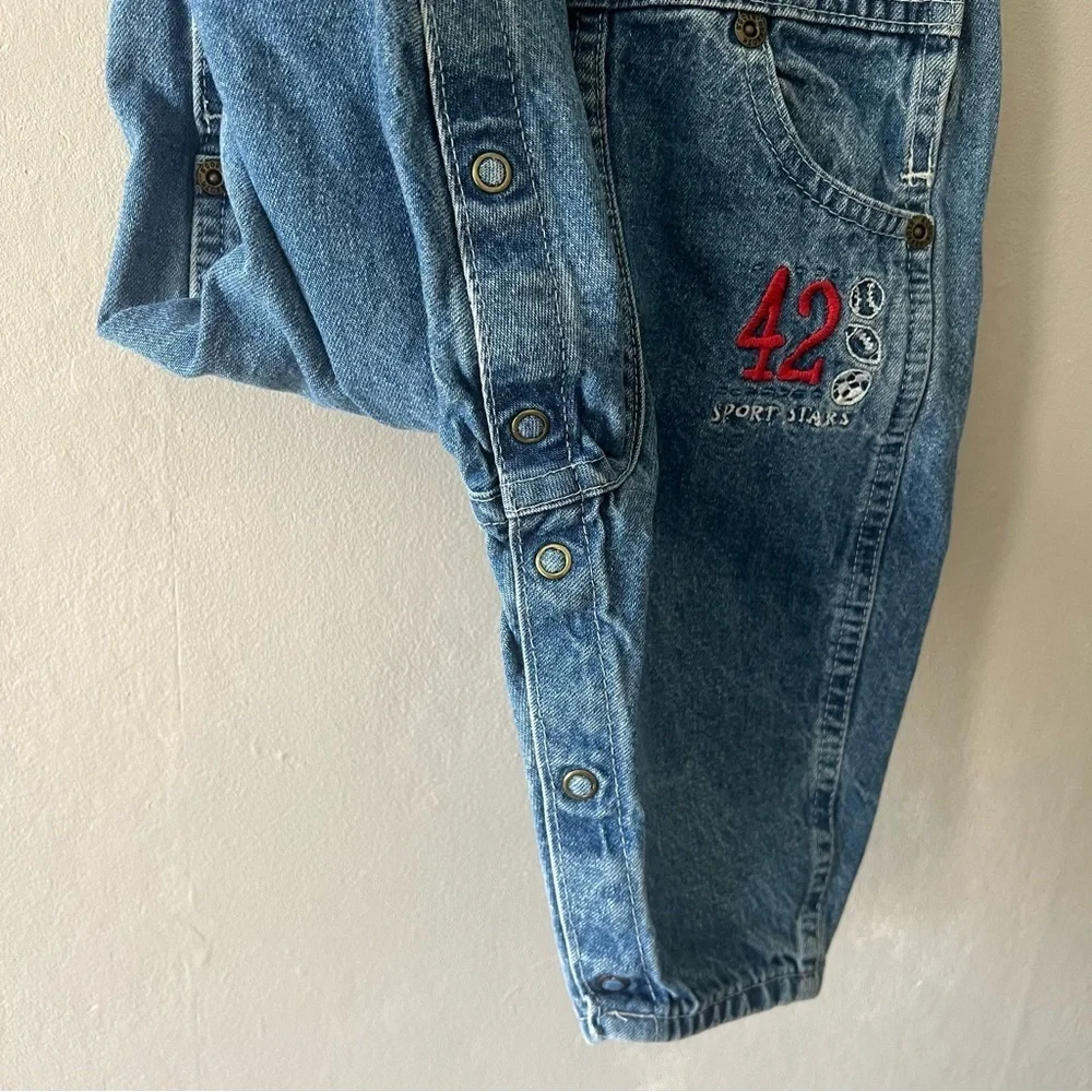 Oshkosh B’Gosh Embroidered Sports Overalls Size 6/9M